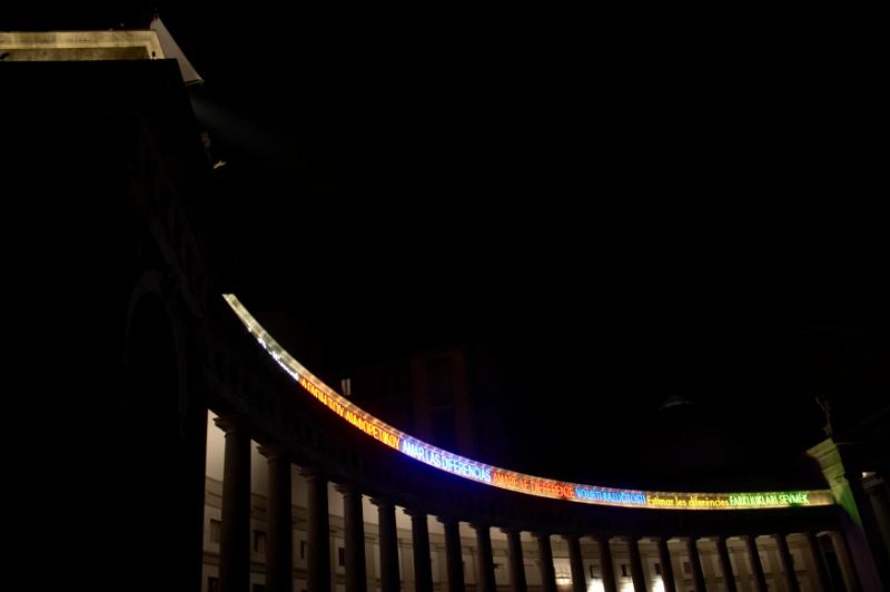 MICHELANGELO PISTOLETTO - Love Differences, Piazza del Plebiscito 2007