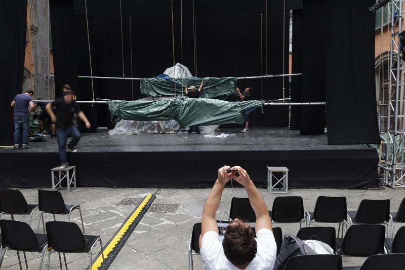 Il paese di chi se ne va - Backstage